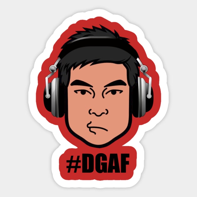 Don't give a f*ck (DGAF) Sticker by roypalaboyph